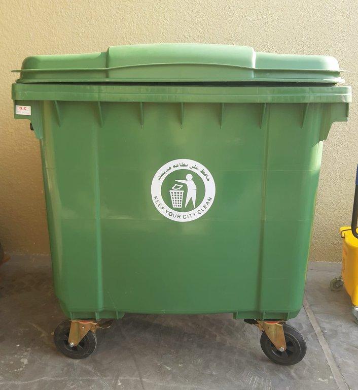 Garbage Bin Green 1000 Ltr